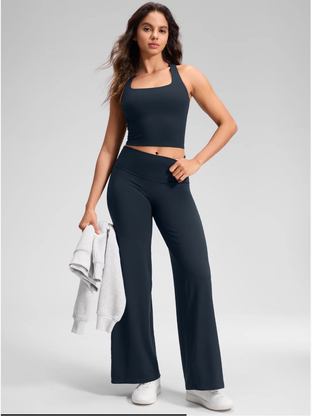 CRZ Yoga Softstretch High Rise Pants in Navy Blue - 30"